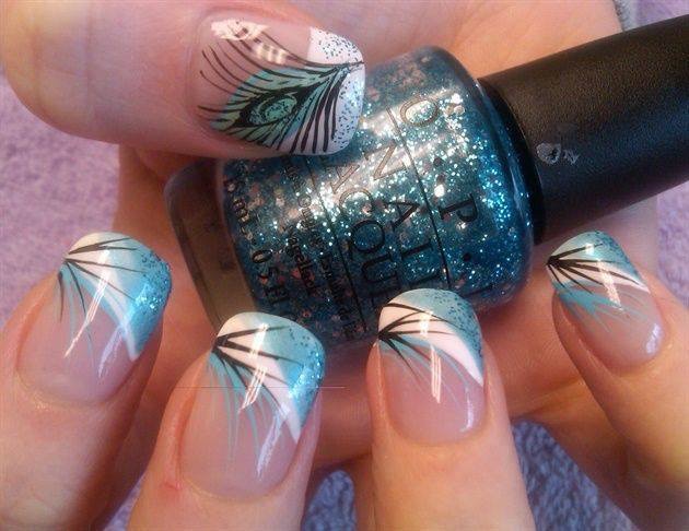 Bermuda Beach Palm Nail Art Designs By Top Nails Clarksville TN 