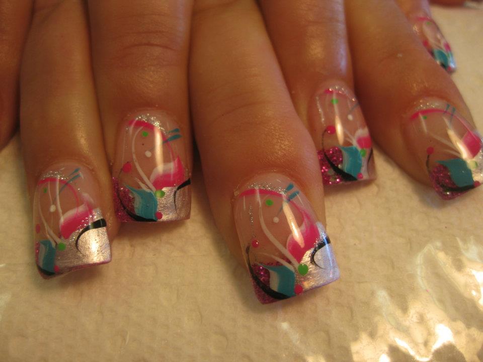 Girly Fun, nail art designs by Top Nails, Clarksville TN. | Top Nails